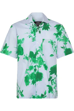Mads Norgaard Organic Cotton Poplin Kenji Aop Shirt Ss