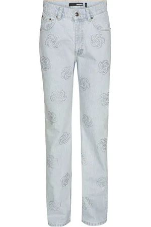ROTATE Washed Twill Stud Jeans