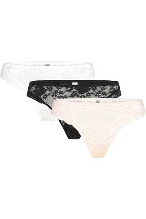 Lindex Brief Thong Reg Iris Lace Back Multi/patterned