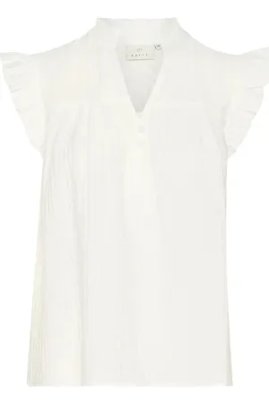 Kaffe Kaliany Via Blouse Kräm
