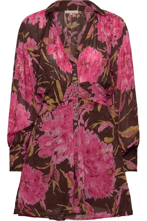 by Ti Mo Georgette Rouching Dress Multi/patterned