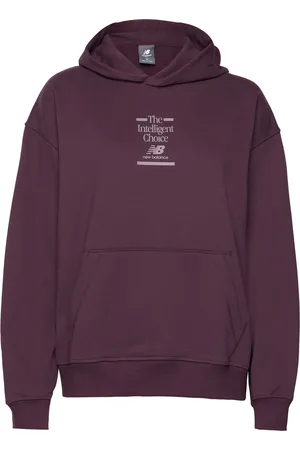 New Balance Athletics French Terry Over D Choice Hoodie Burgundy