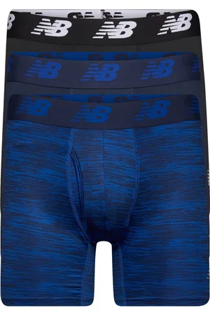 New Balance Mens Premium 6" Boxer Brief With Fly 3 Pack