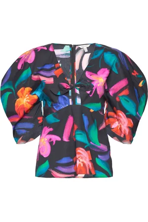 GANT Floral Print Volume Sleeve Blouse