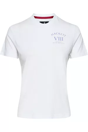 Hackett London T-shirts - Hrr Logo Tee W White