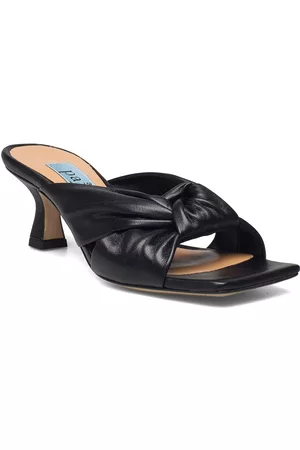 A Pair Kvinna Sandaler med klack - Single Knot Semisquare Low Black