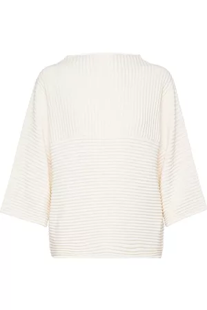 Numph Kvinna Stickade tröjor - Nuirmelin O-Neck Pullover-Noos Cream