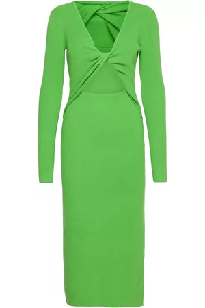 BZR Kvinna Midiklänningar - Lela Jenner Dress Green