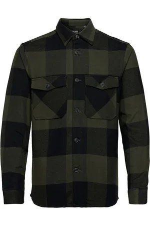 Only & Sons Onsmilo Life Ls Check Overshirt Green