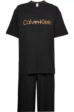 Calvin Klein Kvinna Pyjamas - S/S Pant Set Black