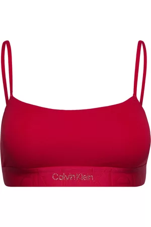Calvin Klein Kvinna Icke-vadderad BH - Unlined Bralette Red