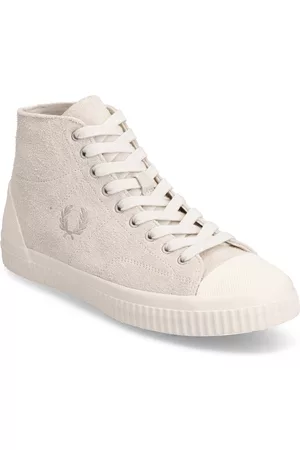 Fred Perry Höga sneakers - Hughes Mid T Suede Grey