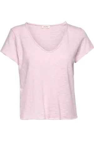American Vintage Kvinna Kortärmade t-shirts - Sonoma Pink