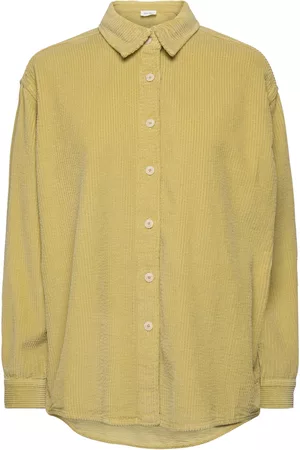 American Vintage Kvinna Långärmade t-shirts - Padow Yellow