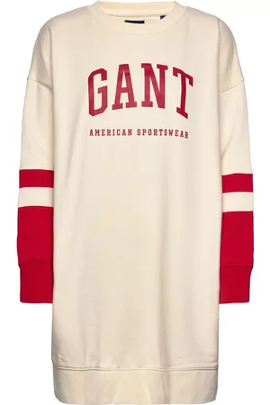 GANT D2. Retro Shield C-Neck Dress Cream