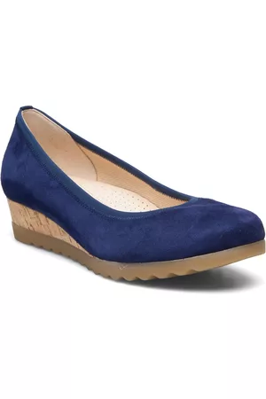 Gabor Kvinna Kilklackar - Wedge Pumps Blue