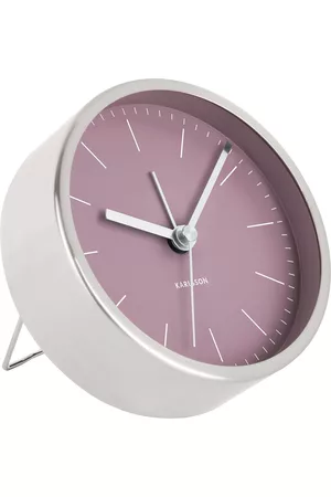 Karlsson Klockor - Alarm Clock Minimal Dark Purple, Nickel Case Purple