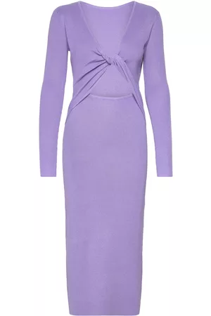 BZR Kvinna Midiklänningar - Lela Jenner Dress Purple