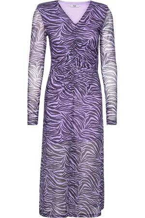 BZR Kvinna Vita klänningar - Mela Wrapla Dress Purple