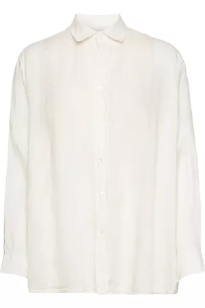 Hope Kvinna Vit skjorta - Elma Edit Linen Shirt White