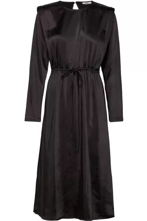 Bruuns Bazaar Kvinna Midiklänningar - Satina Esma Dress Black