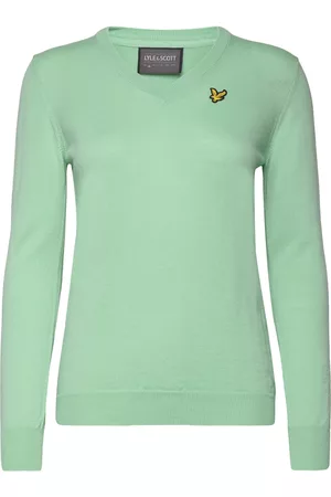 Lyle & Scott Kvinna Tröjor - The Sam Pullover Green