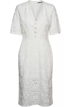 Bruuns Bazaar Kvinna Midiklänningar - Armeria Harisa Dress White