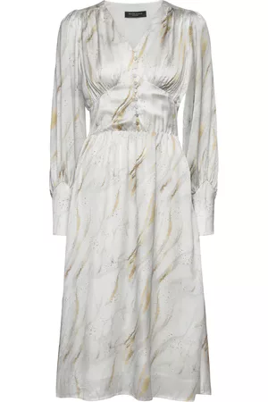 Bruuns Bazaar Kvinna Midiklänningar - Bonnet Lenea Dress Grey