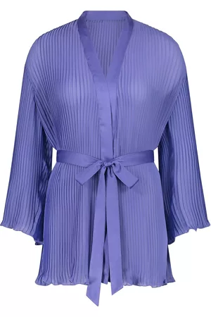 Hunkemöller Kvinna Kimonos - Kimono Chiffon Plisse Purple