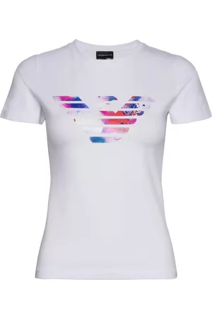Emporio Armani Kvinna Kortärmade t-shirts - T-Shirt White