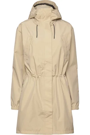 Scandi Trench Rain Coat - Sand Beige