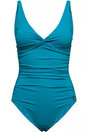 Panos Emporio Kvinna Baddräkter - Simi Solid Swimsuit Blue