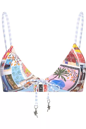 Seafolly Kvinna Bikinis - Onvacation Drawstring Bralette Patterned