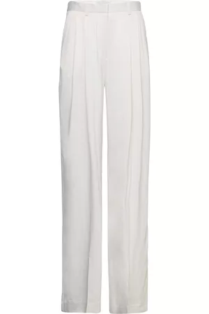 Dagmar Kvinna Utsvängda byxor - Wide Suit Pant White