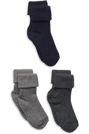 mp Denmark Cotton Rib Baby Socks - 3-Pack Patterned