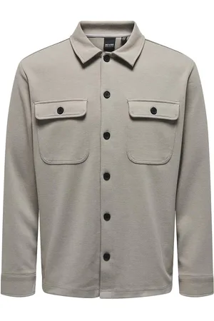 Only & Sons Onsnewkodyl Overshirt Sweat Beige