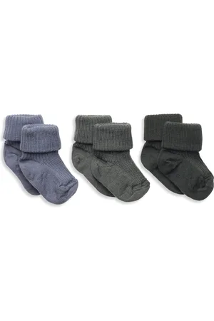 mp Denmark Wool Rib Baby Socks - 3-Pack Patterned