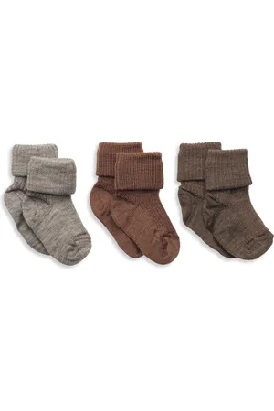 mp Denmark Wool Rib Baby Socks - 3-Pack Patterned