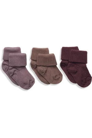 mp Denmark Wool Rib Baby Socks - 3-Pack Patterned
