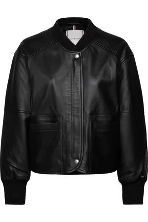 Tommy Hilfiger Leather Bomber Jacket