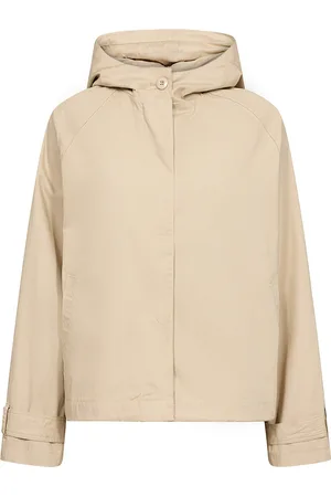 Scandi Trench Rain Coat - Sand Beige