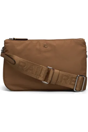 Ralph Lauren Nylon Medium Landyn Crossbody Bag Brown