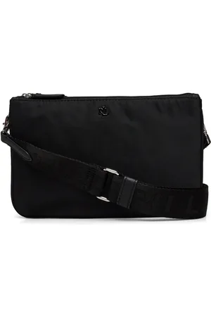 Ralph Lauren Nylon Medium Landyn Crossbody Bag Black