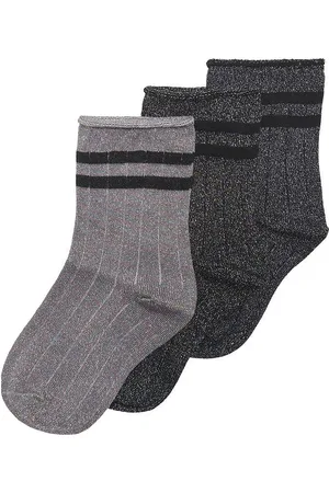 ONLY Kogsille Stripe Glitter Socks 3-Pack Acc