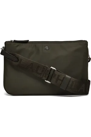 Ralph Lauren Nylon Medium Landyn Crossbody Bag Khaki