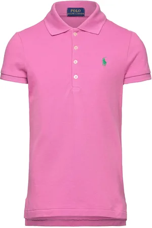 Ralph Lauren Stretch Mesh Polo Shirt Pink