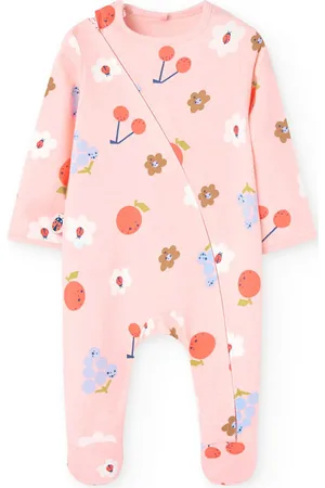 Boboli Knit Play Suit Floral Pink