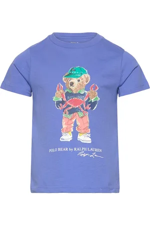 Ralph Lauren Polo Bear Cotton Jersey Tee Blue