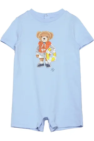 Ralph Lauren Polo Bear Cotton Jersey Shortall Blue