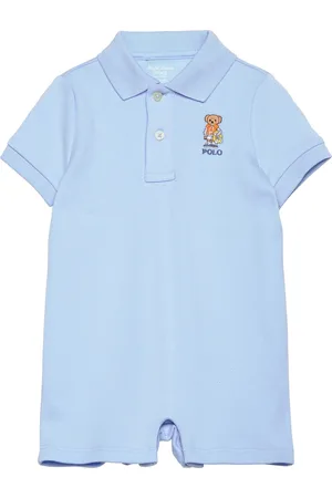 Ralph Lauren Polo Bear Soft Cotton Polo Shortall Blue